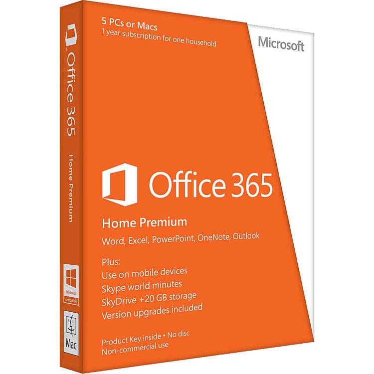 Microsoft Office 365 Home Prem 1 Yr -  6 user Mac/PC/iOS