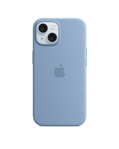 iPhone 15 Silicone Case with MagSafe - Winter Blue