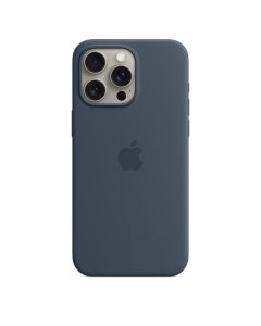 iPhone 15 Pro Max Silicone Case with MagSafe - Storm Blue
