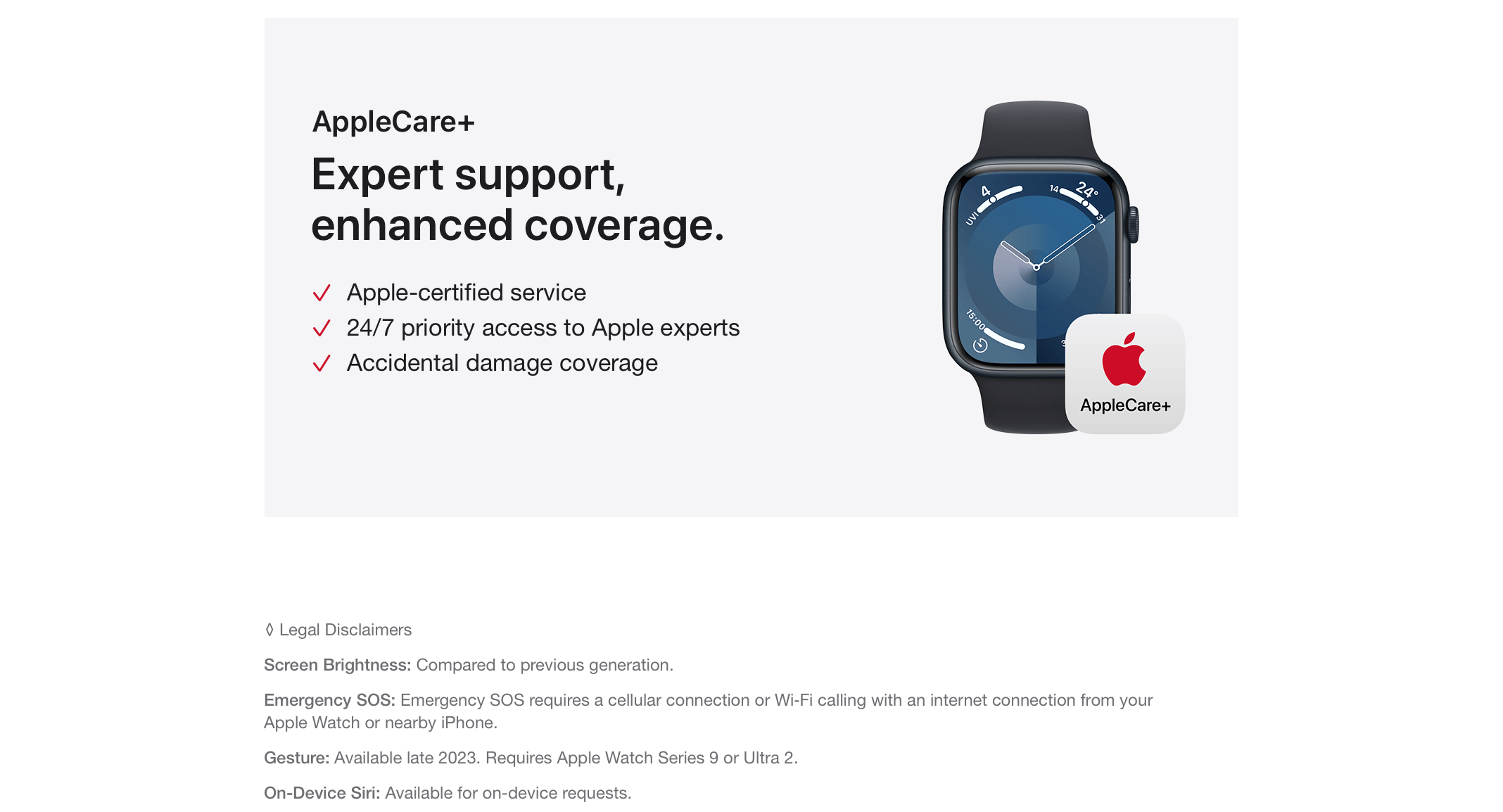 Apple Watch Series 9. Smarter.Brighter.Mightier.