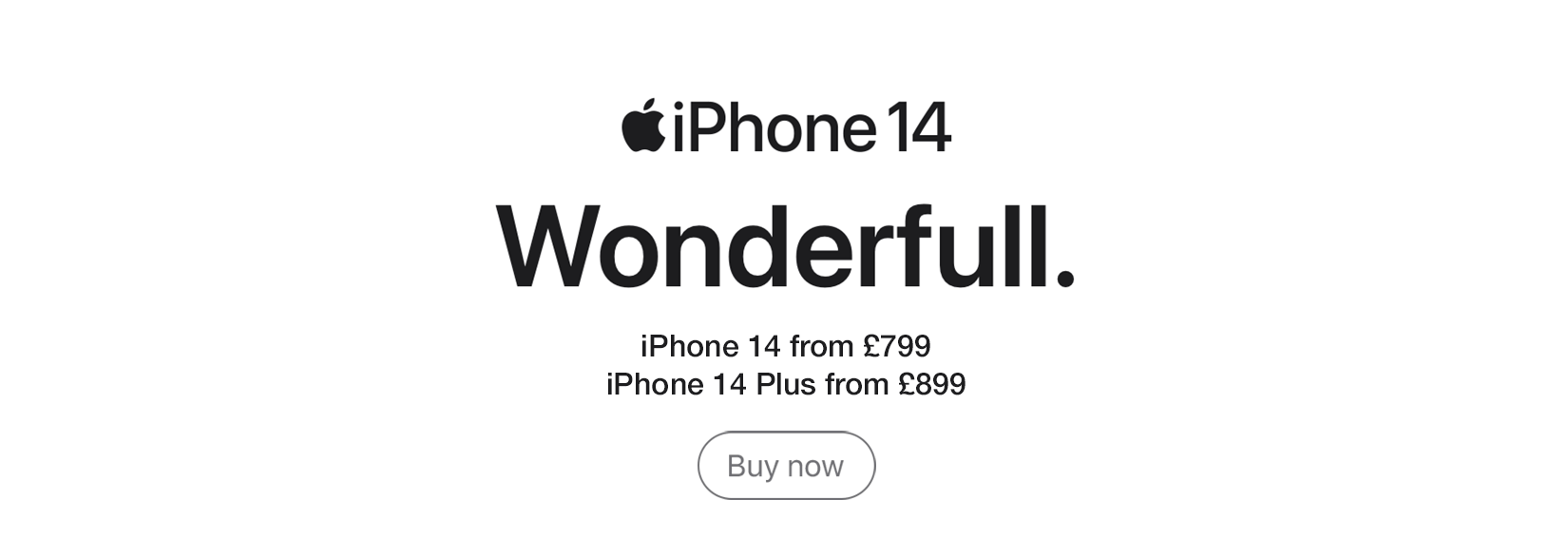 iPhone 14. Wonderfull.