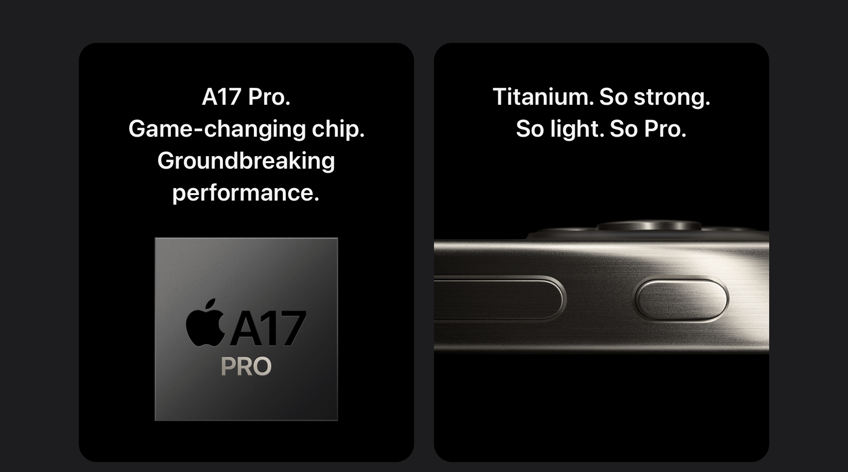 iPhone 15 Pro. Titanium.