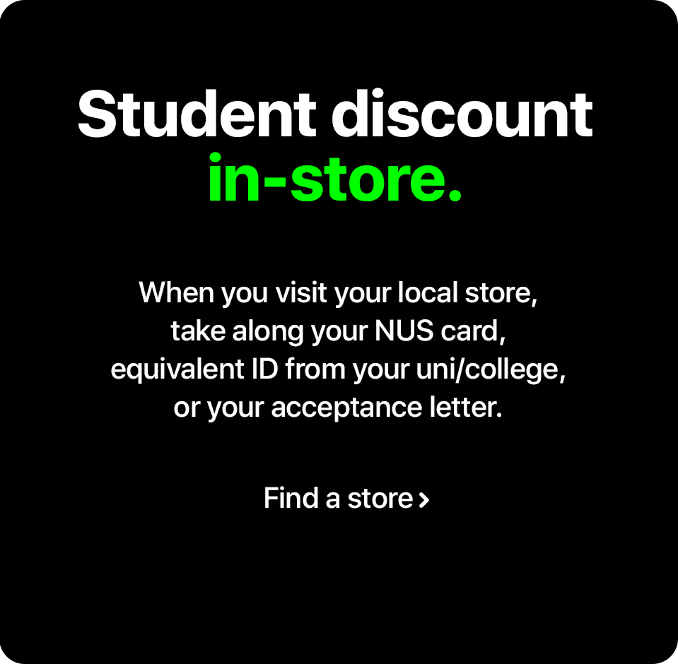 How to claim you student discount in-store