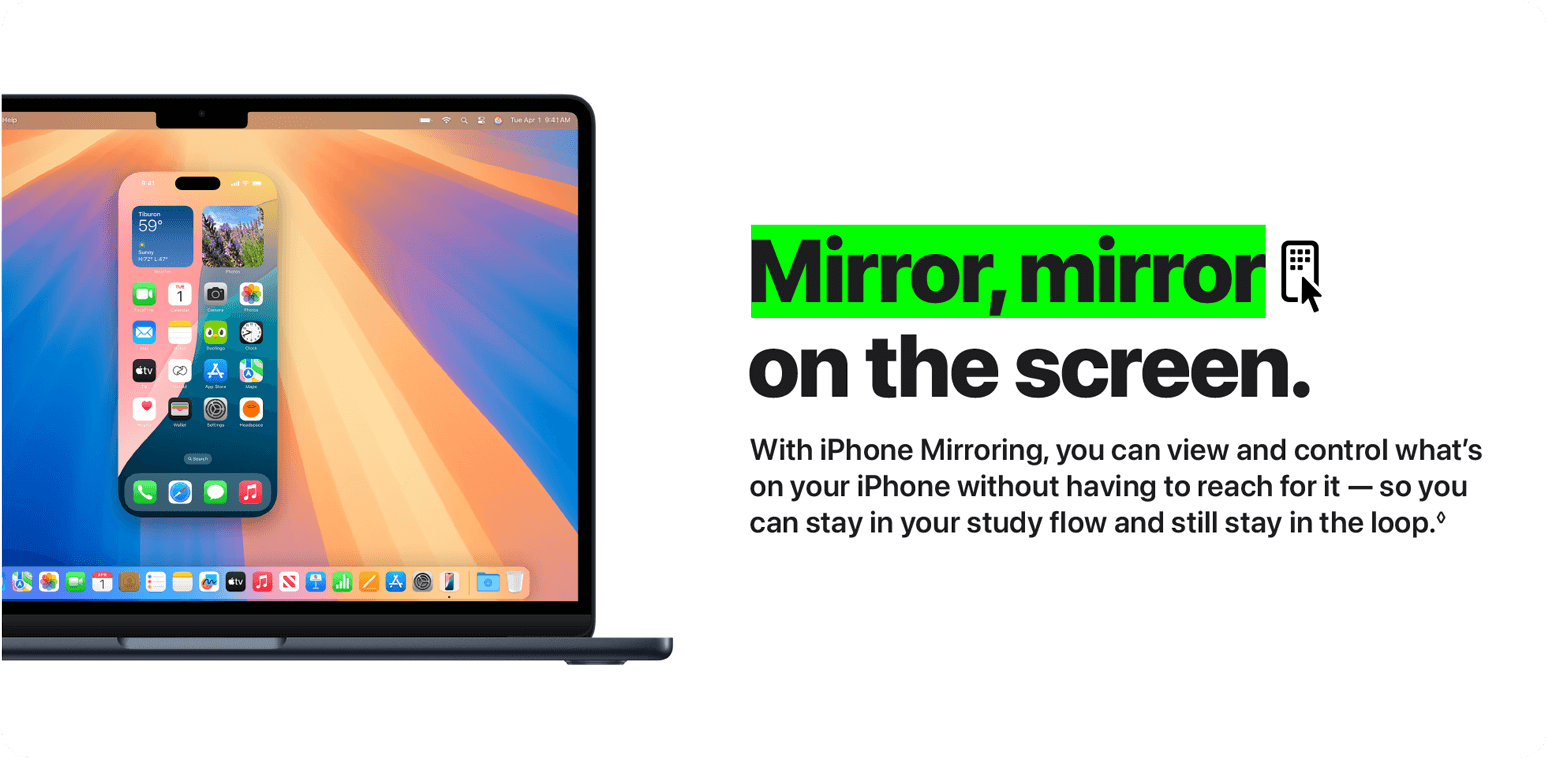Mirror, mirror on the screen