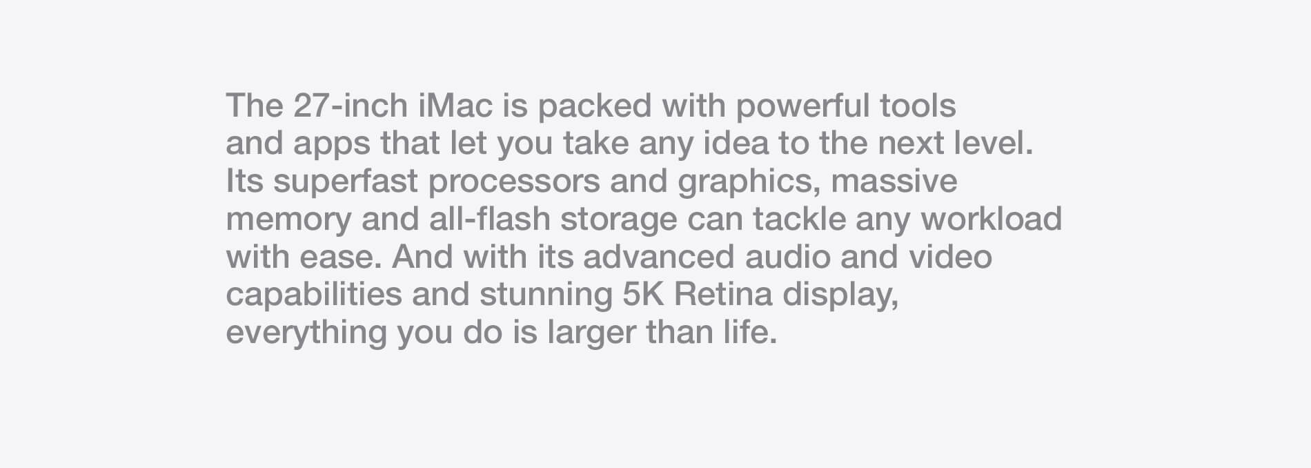 iMac. Ready for big things
